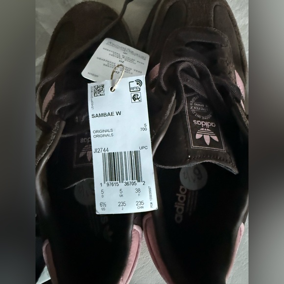 adidas Originals [6.5] Women’s Sambae Sneakers Brown/Mauve JI2744 - Picture 6 of 6